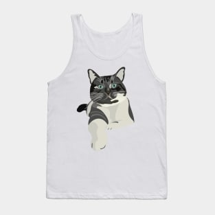 Kitty Cat Laying Down Tank Top